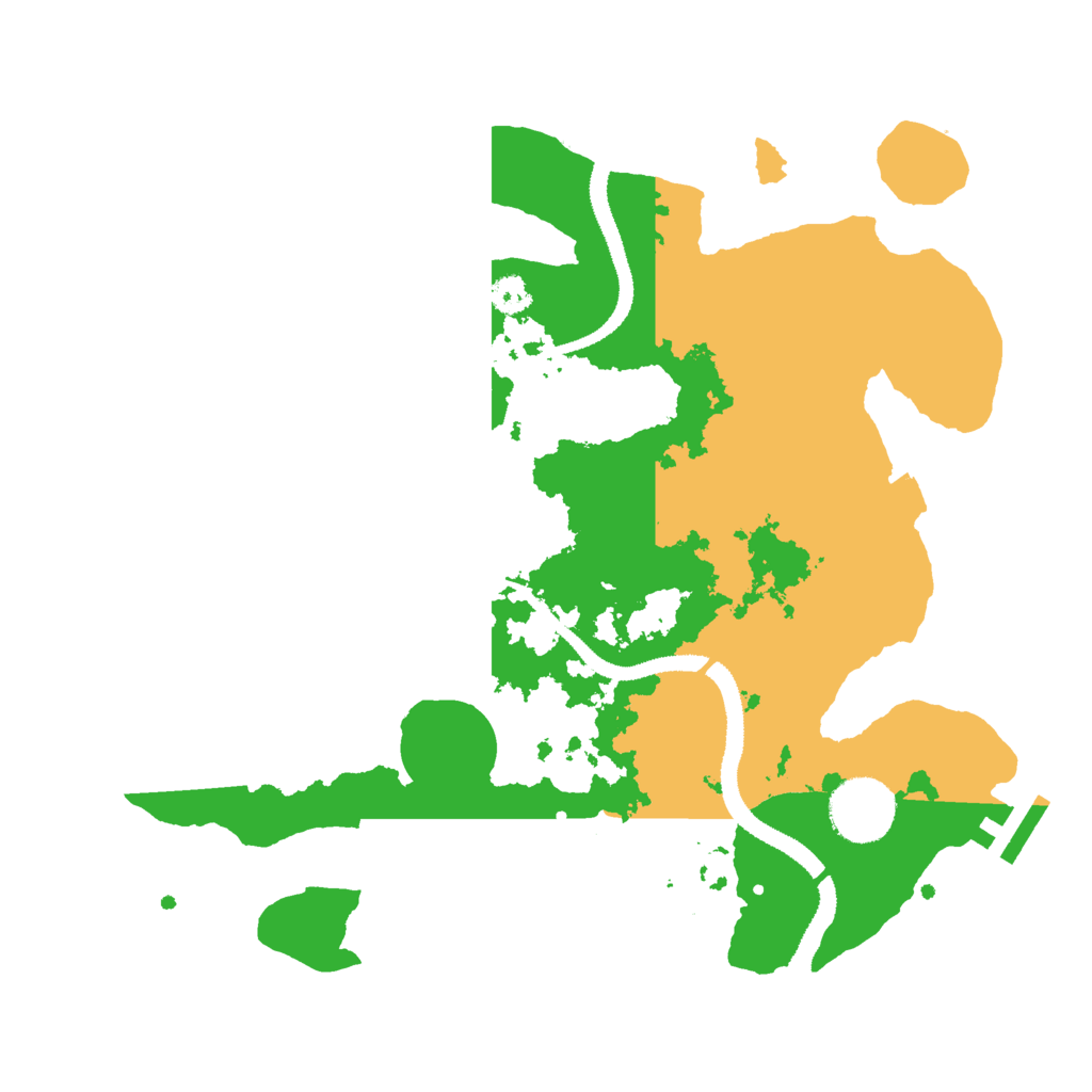 Biome Rust Map: Procedural Map, Size: 3000, Seed: 116164452