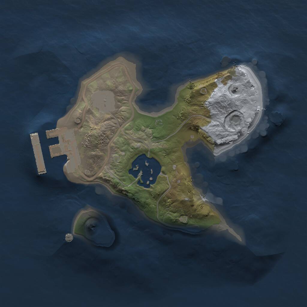 Rust Map: Procedural Map, Size: 1500, Seed: 78905636, 3 Monuments