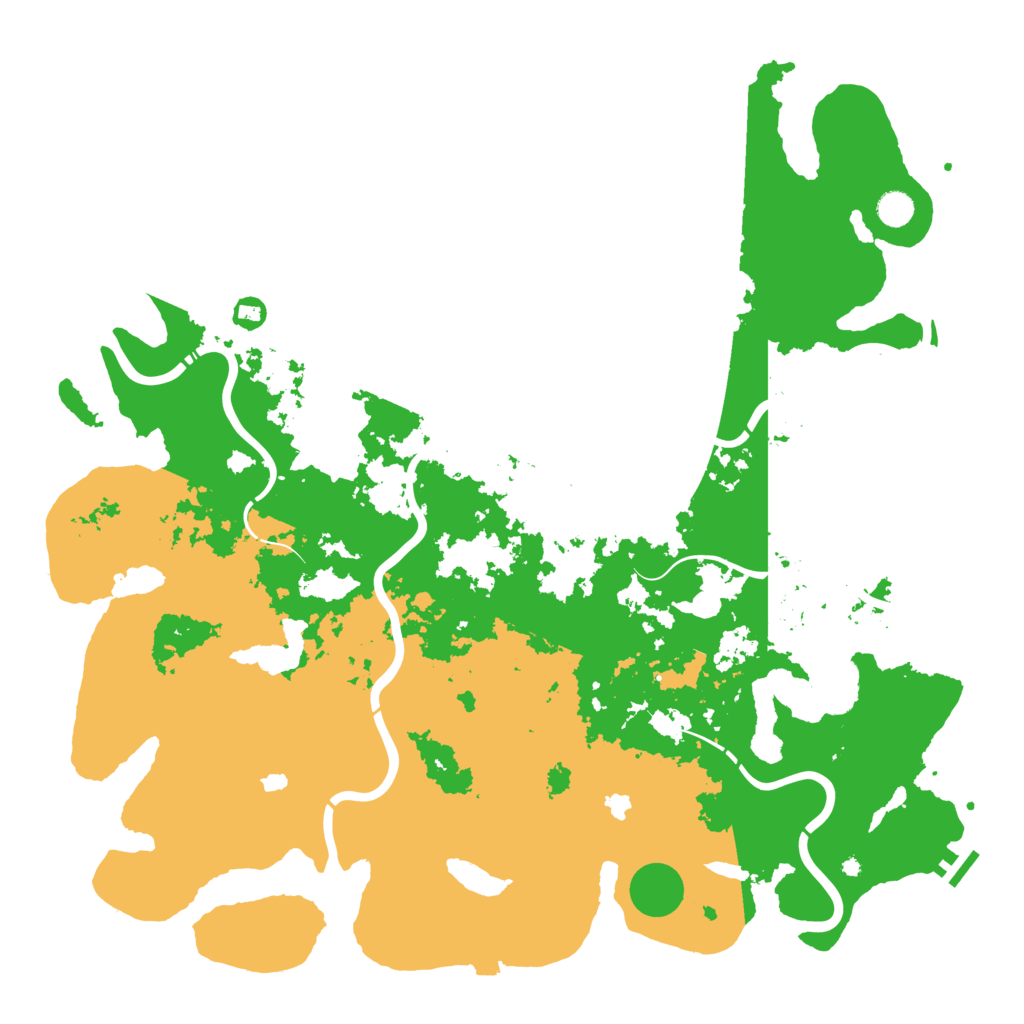 Biome Rust Map: Procedural Map, Size: 5000, Seed: 37654