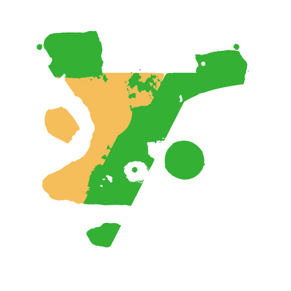 Biome Rust Map: Procedural Map, Size: 2000, Seed: 22222