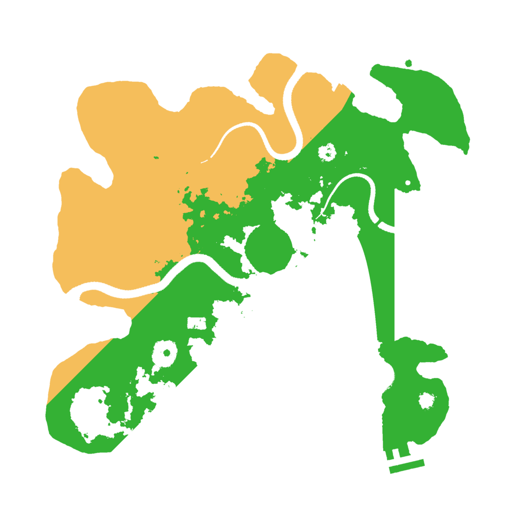 Biome Rust Map: Procedural Map, Size: 3000, Seed: 508945