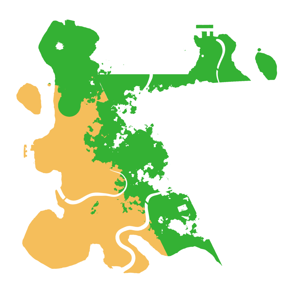 Biome Rust Map: Procedural Map, Size: 3500, Seed: 60797