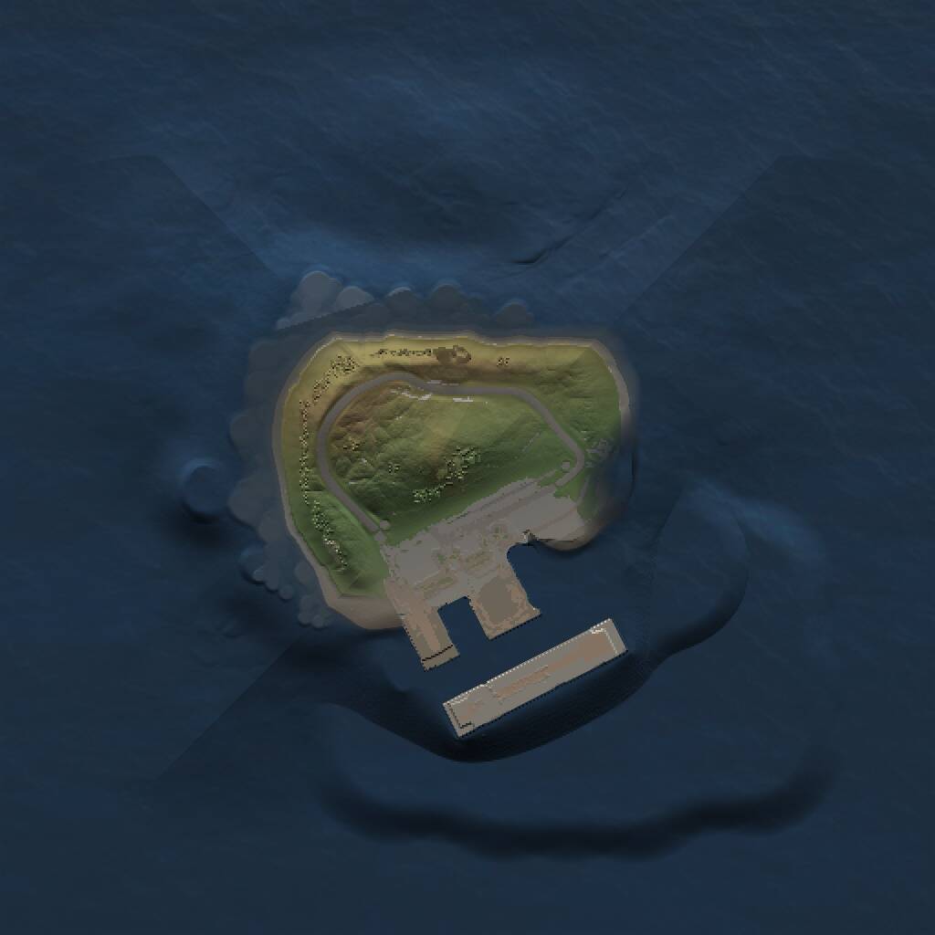 Rust Map: Procedural Map, Size: 1000, Seed: 888, 2 Monuments