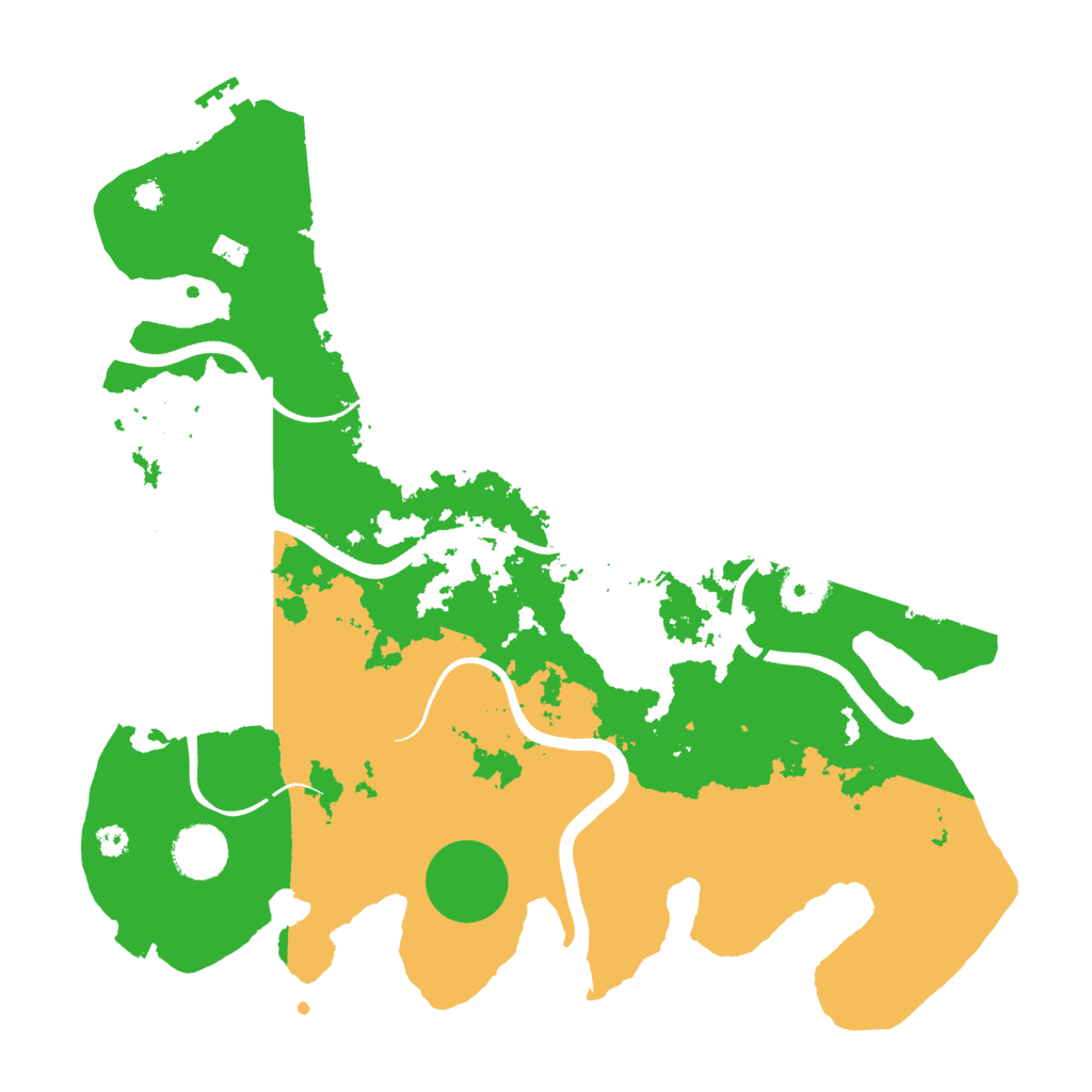 Biome Rust Map: Procedural Map, Size: 3500, Seed: 974413711