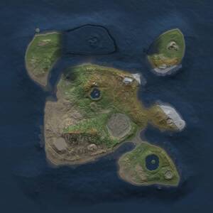 Thumbnail Rust Map: Procedural Map, Size: 2100, Seed: 668210888, 2 Monuments