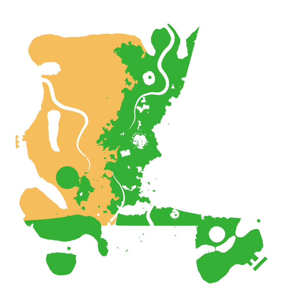 Biome Rust Map: Procedural Map, Size: 3500, Seed: 541194436