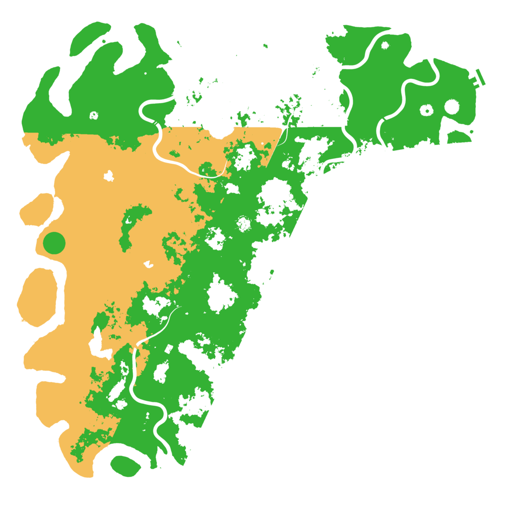 Biome Rust Map: Procedural Map, Size: 6000, Seed: 1344978925