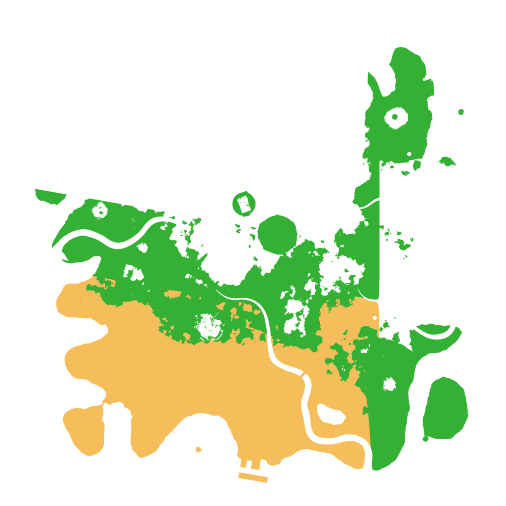 Biome Rust Map: Procedural Map, Size: 3500, Seed: 691654268