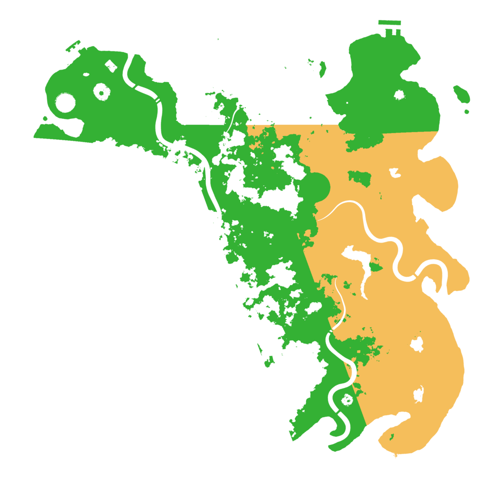 Biome Rust Map: Procedural Map, Size: 4500, Seed: 1307407308