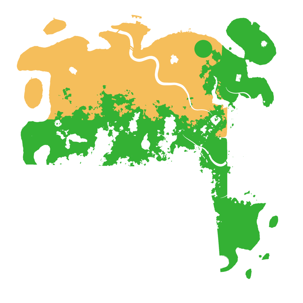 Biome Rust Map: Procedural Map, Size: 4500, Seed: 1945028113