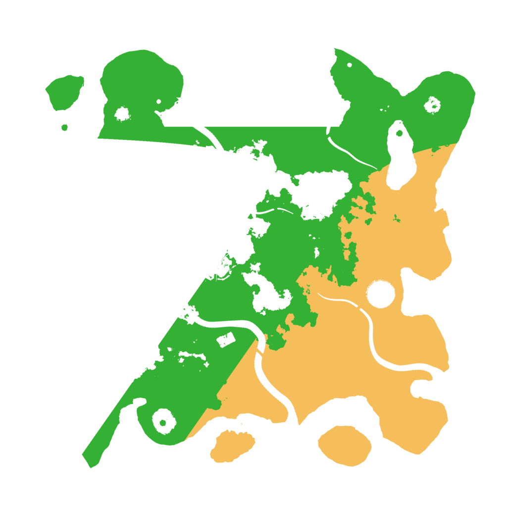 Biome Rust Map: Procedural Map, Size: 3200, Seed: 99991