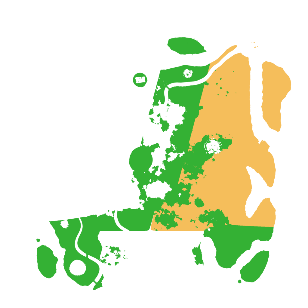 Biome Rust Map: Procedural Map, Size: 3500, Seed: 1231512