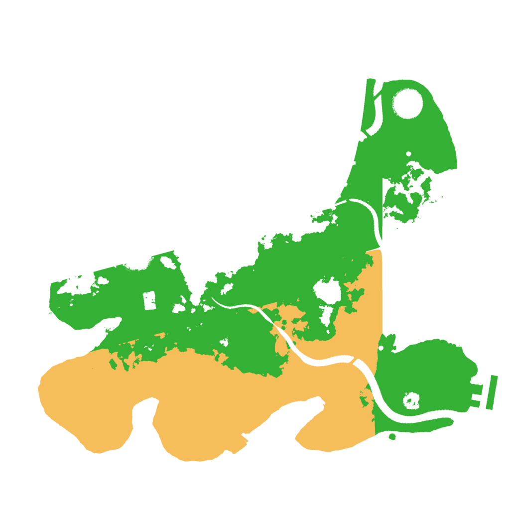 Biome Rust Map: Procedural Map, Size: 3000, Seed: 656561