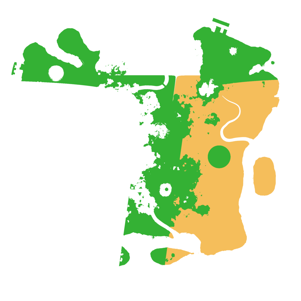 Biome Rust Map: Procedural Map, Size: 3500, Seed: 2126