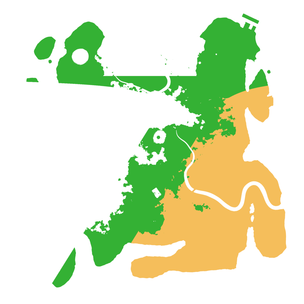 Biome Rust Map: Procedural Map, Size: 3500, Seed: 1011934141