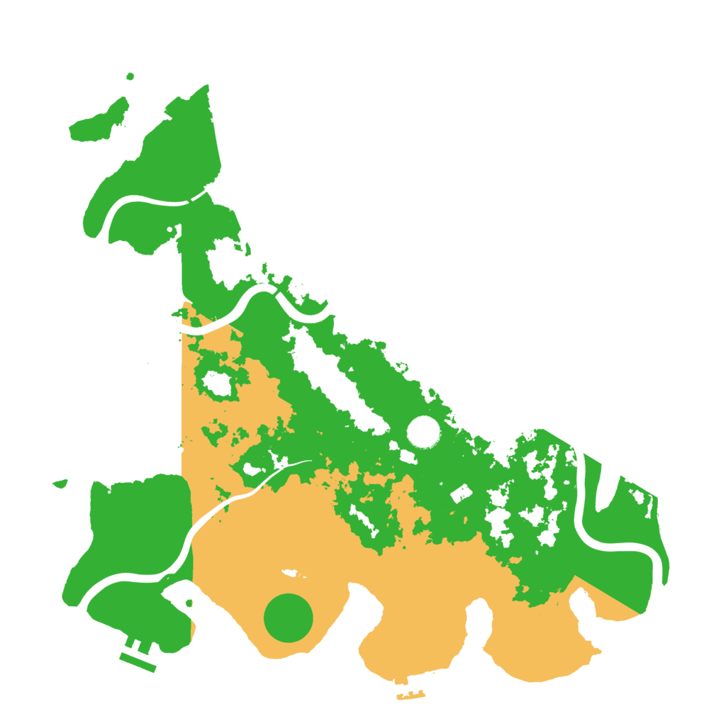 Biome Rust Map: Procedural Map, Size: 3900, Seed: 108268047