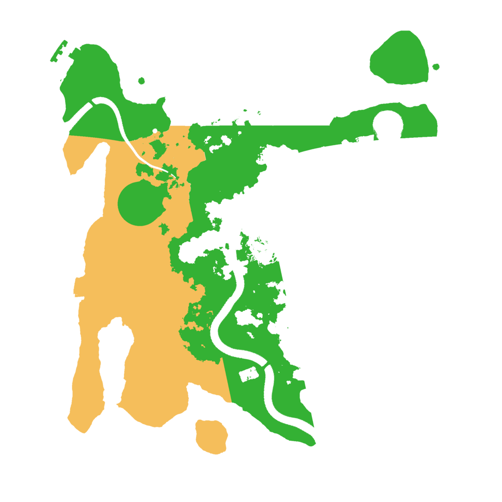 Biome Rust Map: Procedural Map, Size: 3000, Seed: 1360366886