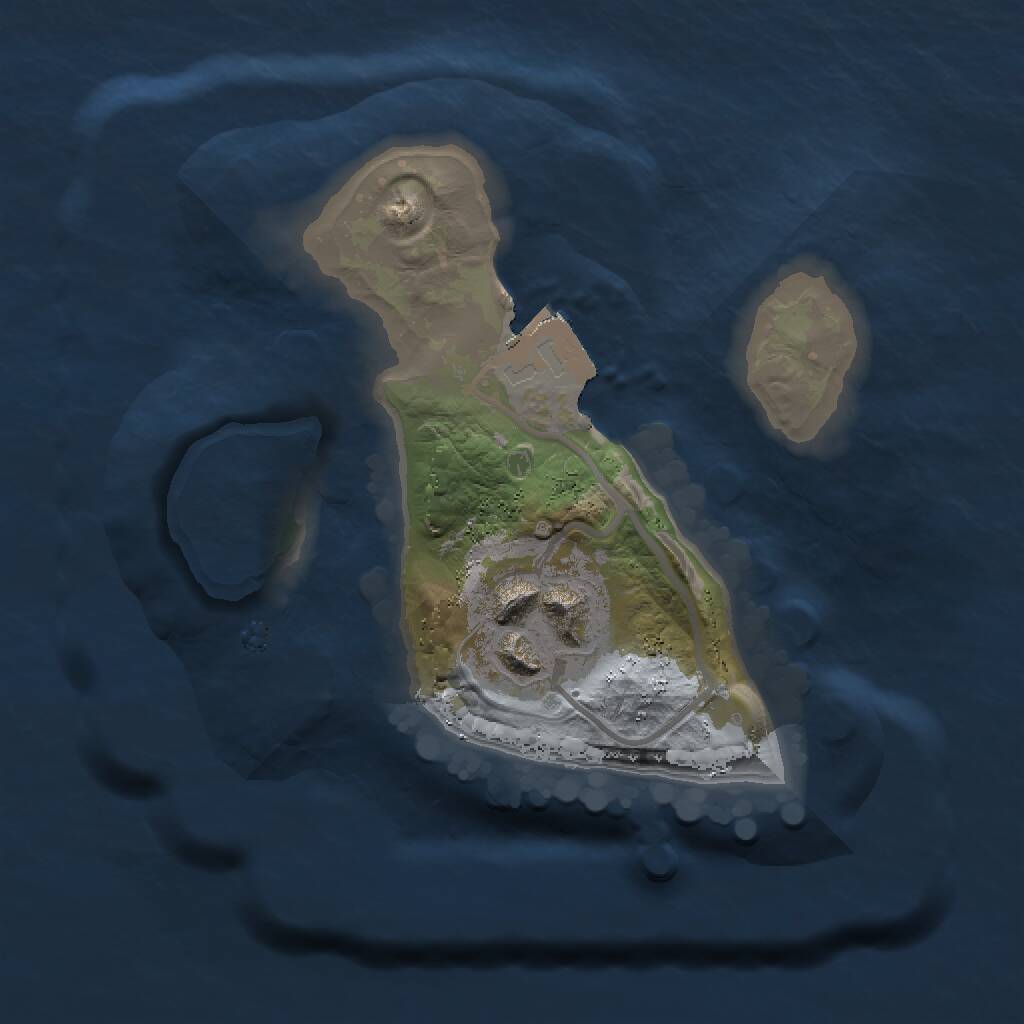 Rust Map: Procedural Map, Size: 1423, Seed: 321, 2 Monuments