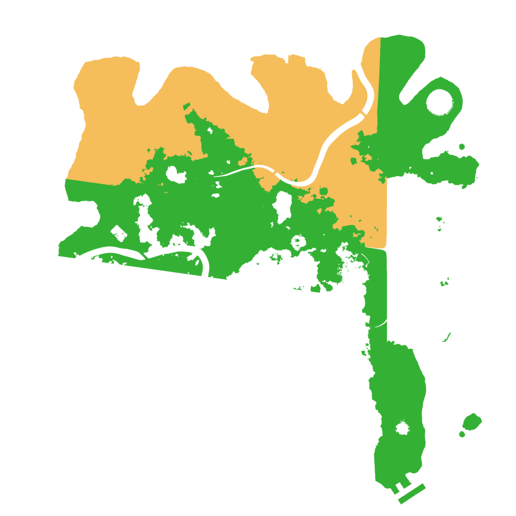 Biome Rust Map: Procedural Map, Size: 3500, Seed: 1899029790