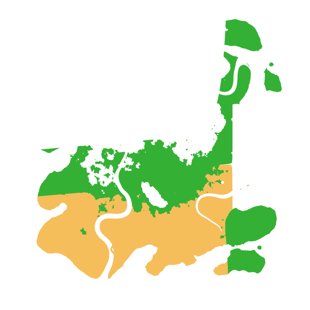 Biome Rust Map: Procedural Map, Size: 3000, Seed: 27276969