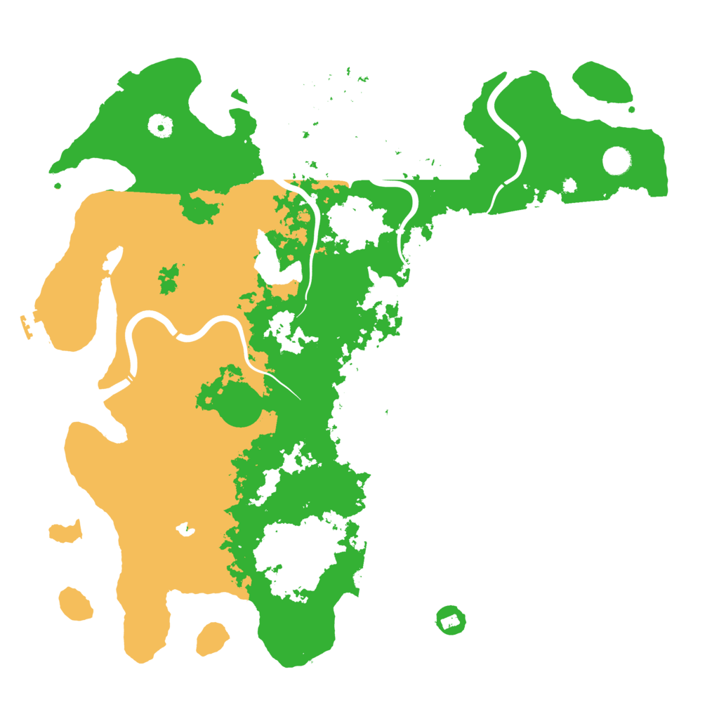Biome Rust Map: Procedural Map, Size: 4450, Seed: 1076970749
