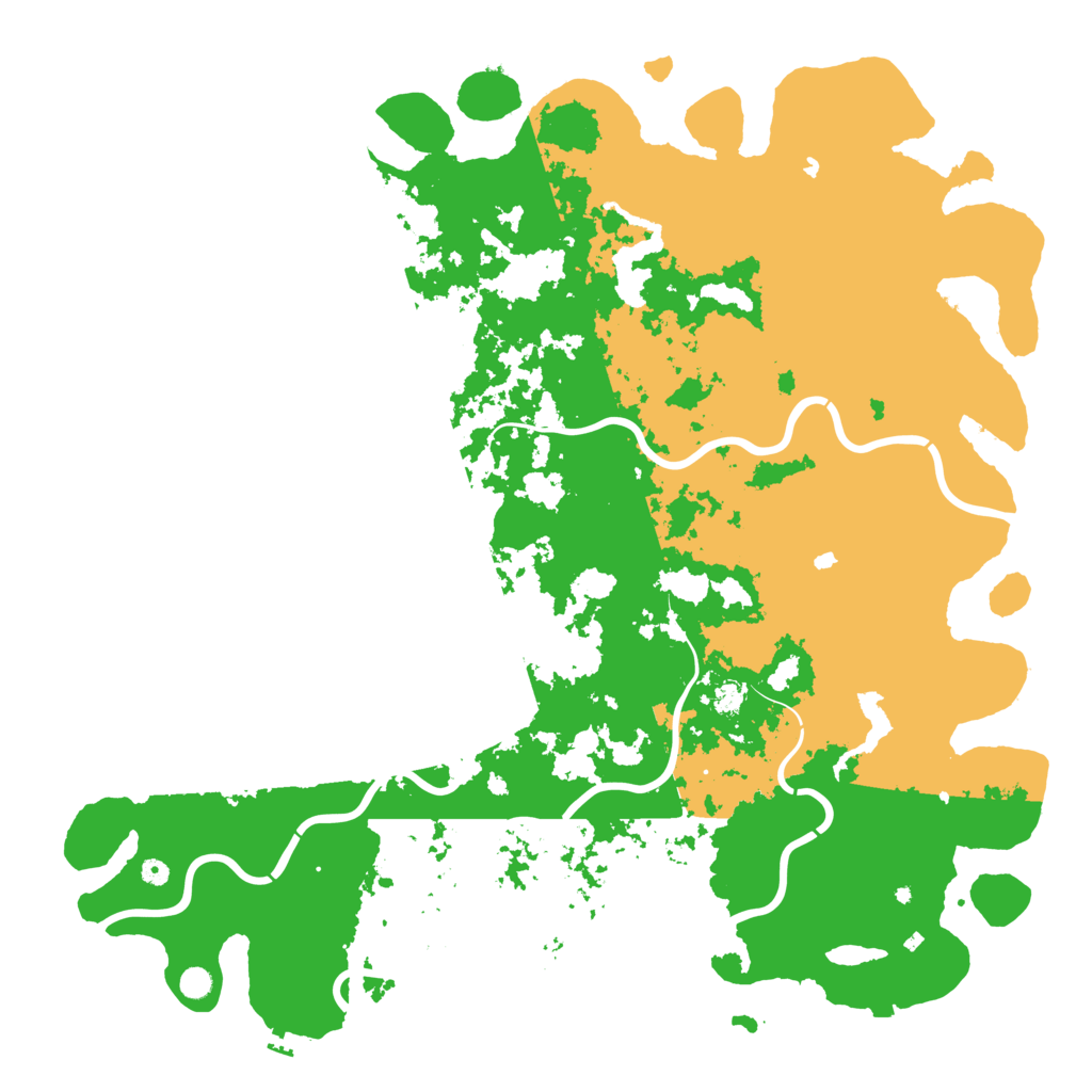 Biome Rust Map: Procedural Map, Size: 6000, Seed: 1201186696
