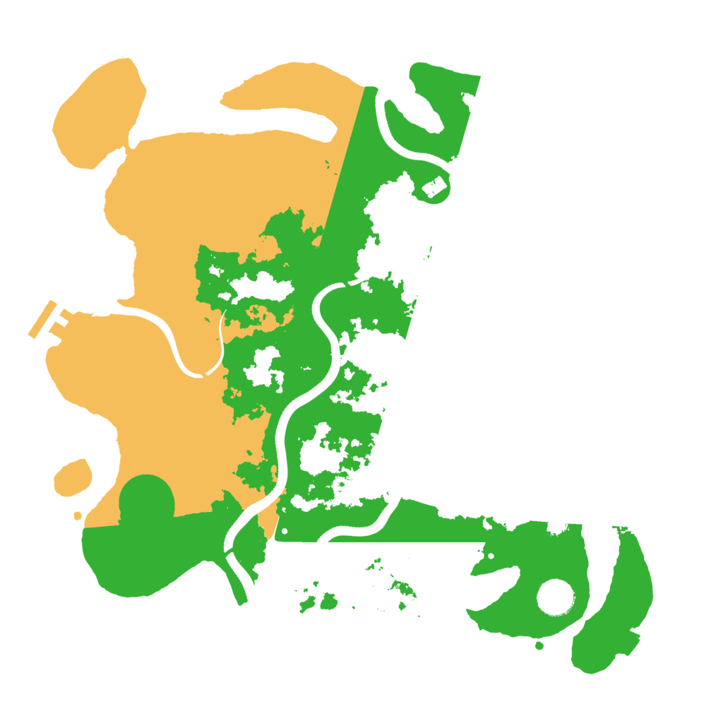 Biome Rust Map: Procedural Map, Size: 3500, Seed: 1299321515