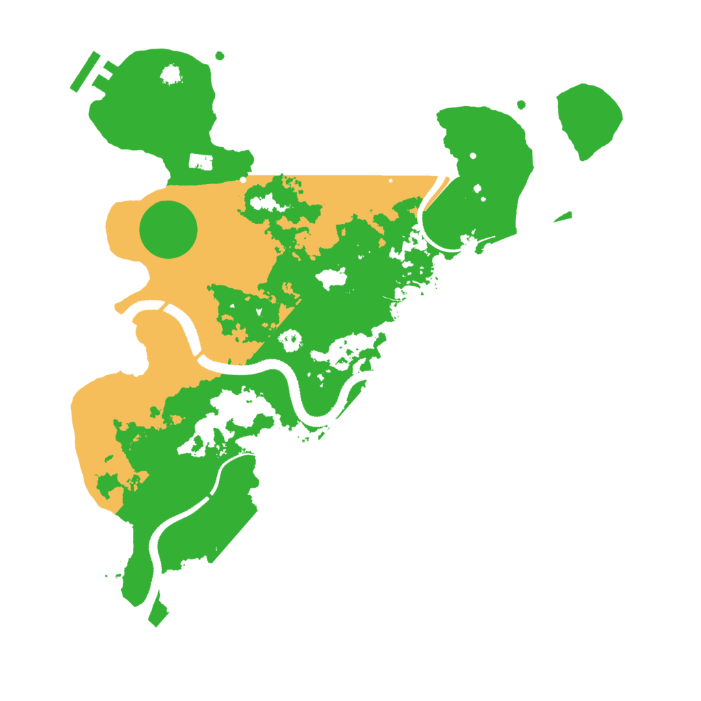 Biome Rust Map: Procedural Map, Size: 3200, Seed: 1752563464