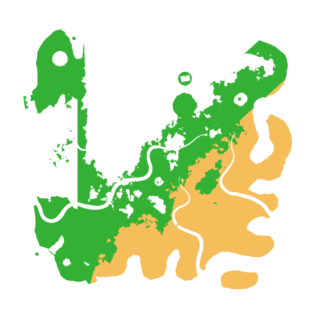 Biome Rust Map: Procedural Map, Size: 3600, Seed: 122223