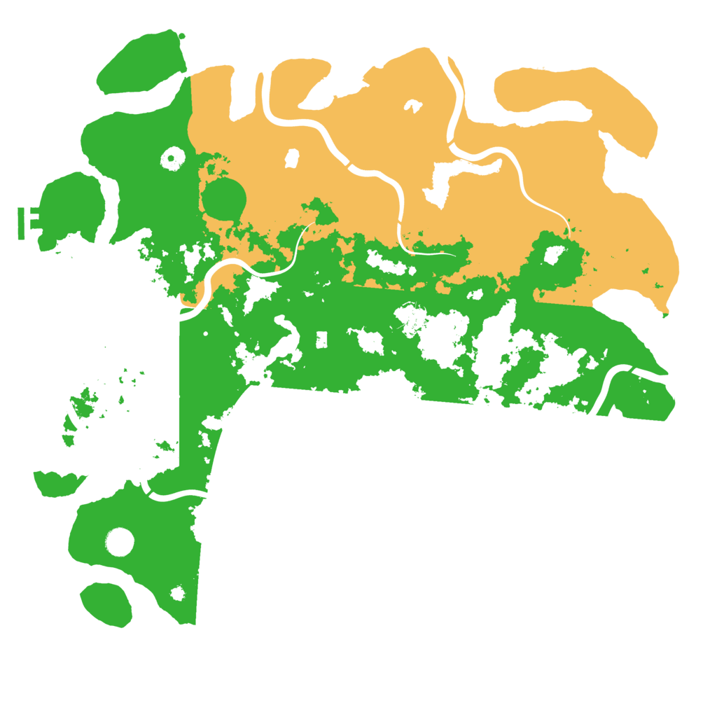 Biome Rust Map: Procedural Map, Size: 4500, Seed: 2043431363