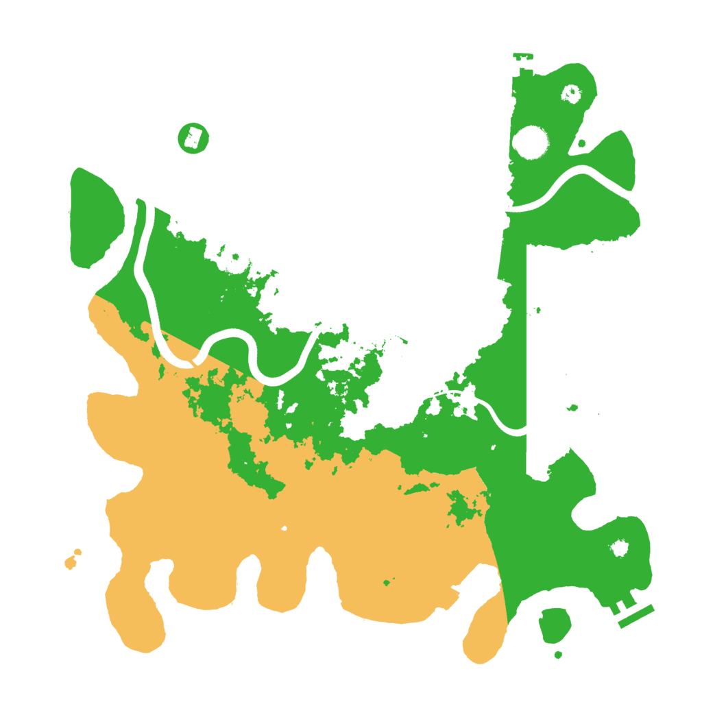 Biome Rust Map: Procedural Map, Size: 3700, Seed: 1979225633