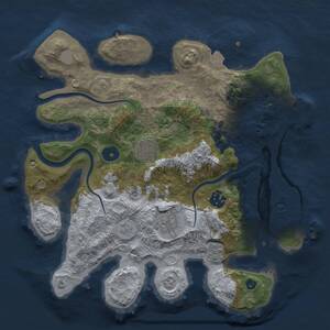 Thumbnail Rust Map: Procedural Map, Size: 3100, Seed: 1802961113, 10 Monuments