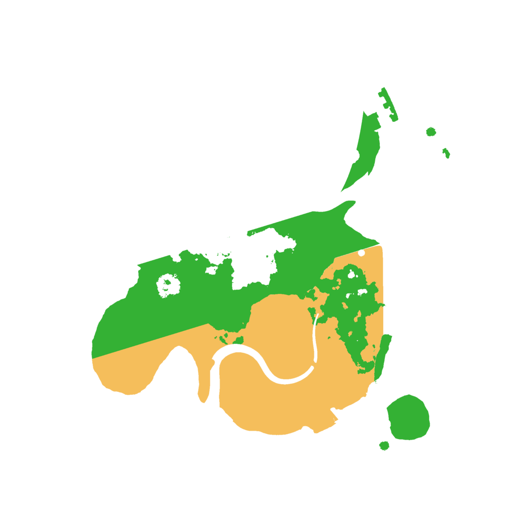 Biome Rust Map: Procedural Map, Size: 2200, Seed: 2812345