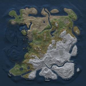 Thumbnail Rust Map: Procedural Map, Size: 4000, Seed: 160426, 13 Monuments