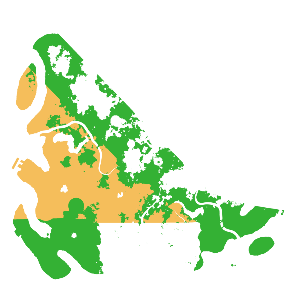 Biome Rust Map: Procedural Map, Size: 5000, Seed: 6626