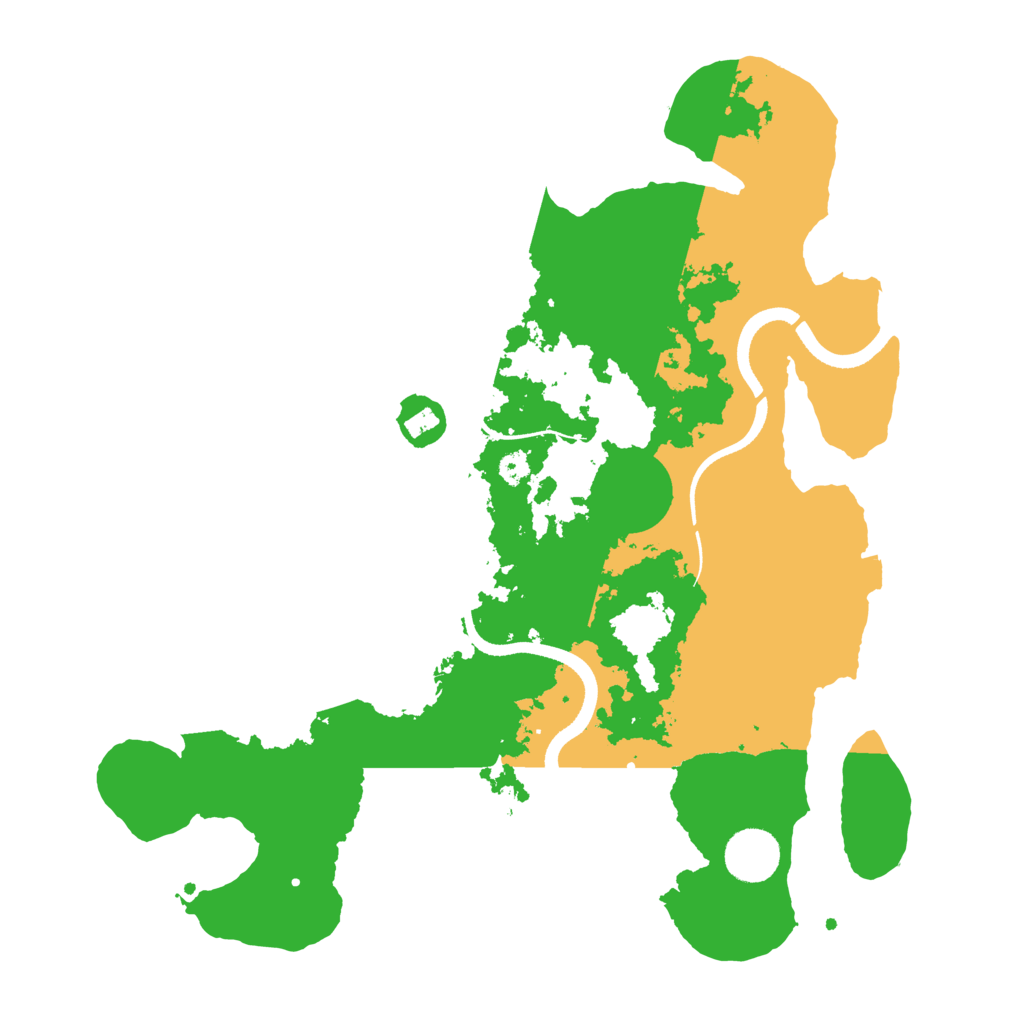 Biome Rust Map: Procedural Map, Size: 3500, Seed: 481984231