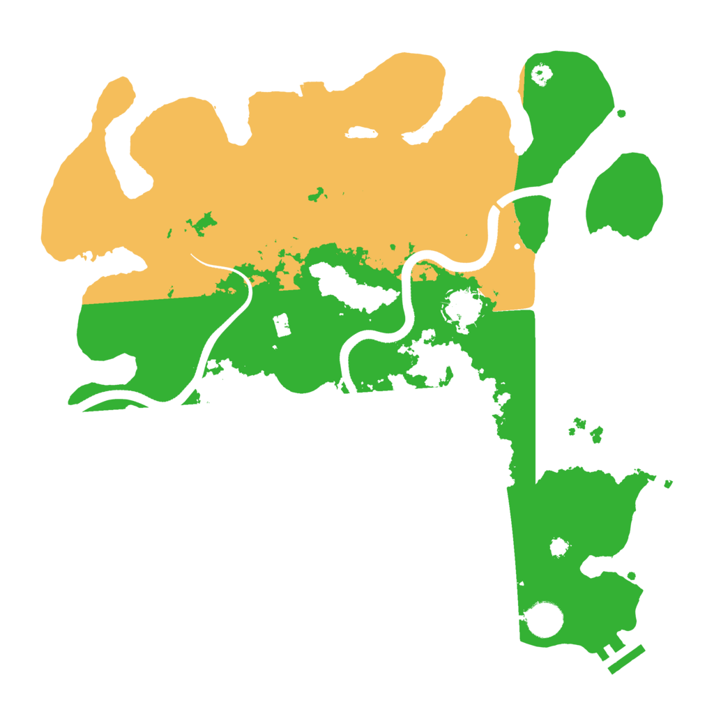 Biome Rust Map: Procedural Map, Size: 3500, Seed: 78456321