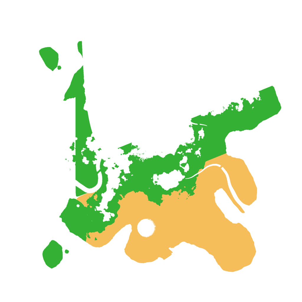 Biome Rust Map: Procedural Map, Size: 3000, Seed: 77121