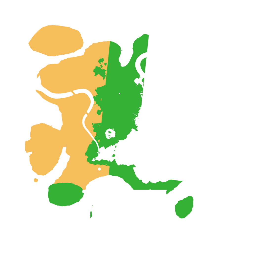 Biome Rust Map: Procedural Map, Size: 2500, Seed: 2014589536