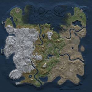 Thumbnail Rust Map: Procedural Map, Size: 4250, Seed: 336822083, 16 Monuments