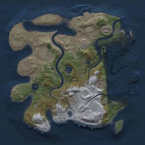 Thumbnail Rust Map: Procedural Map, Size: 3000, Seed: 426879, 11 Monuments