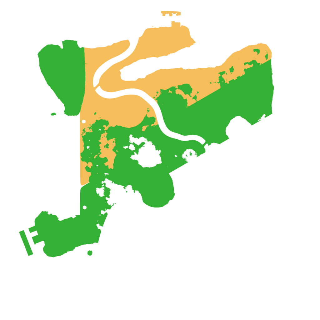 Biome Rust Map: Procedural Map, Size: 2500, Seed: 651095716