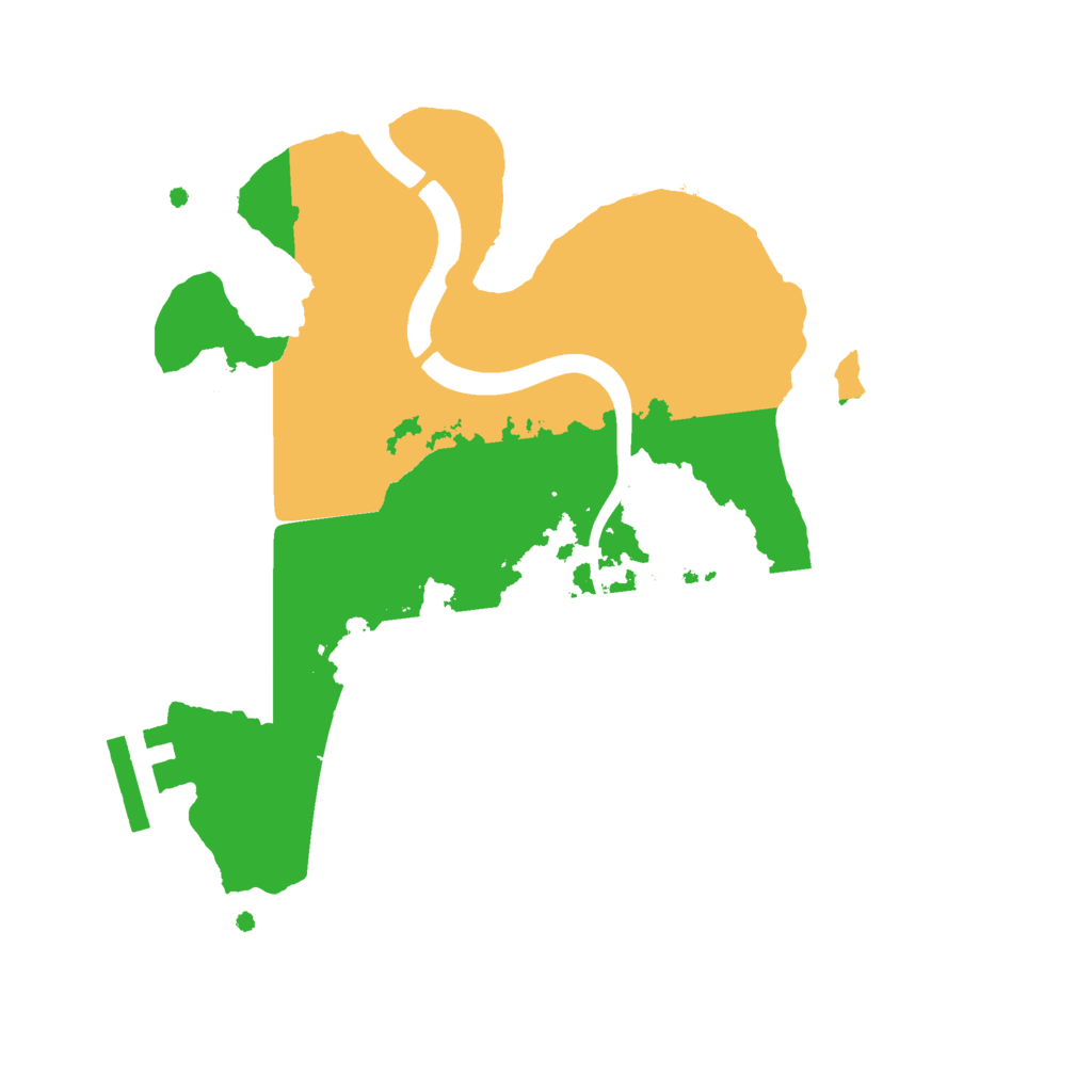 Biome Rust Map: Procedural Map, Size: 2300, Seed: 1338086842