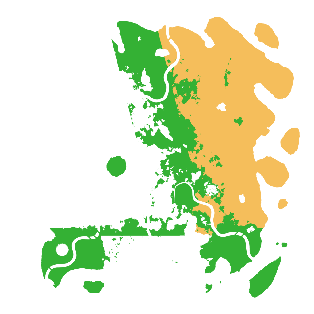 Biome Rust Map: Procedural Map, Size: 4500, Seed: 528657583