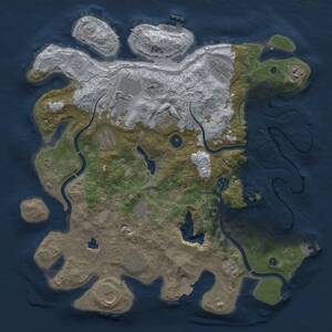 Thumbnail Rust Map: Procedural Map, Size: 4000, Seed: 2045289520, 16 Monuments