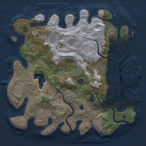 Thumbnail Rust Map: Procedural Map, Size: 4000, Seed: 1307326089, 17 Monuments