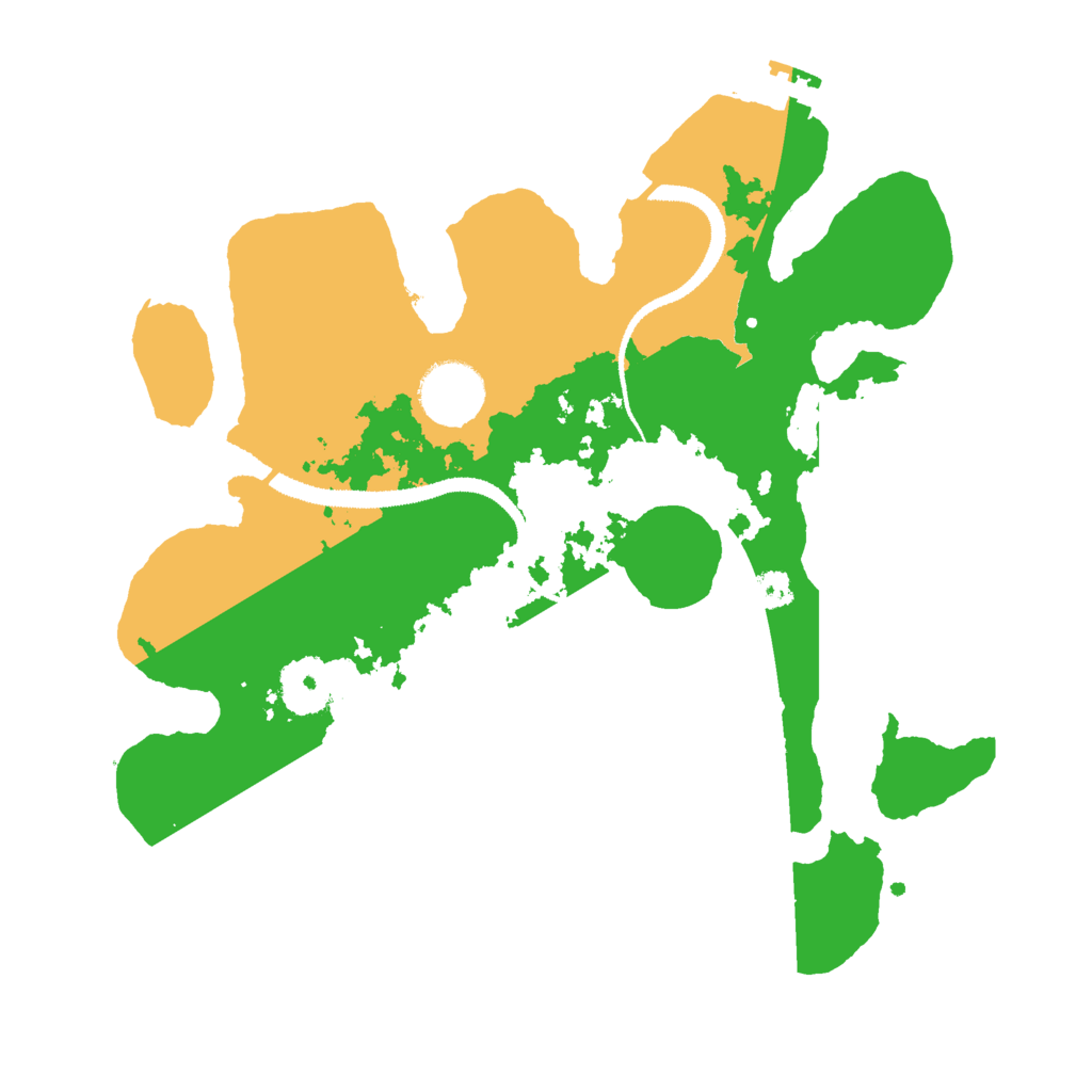 Biome Rust Map: Procedural Map, Size: 3000, Seed: 645590