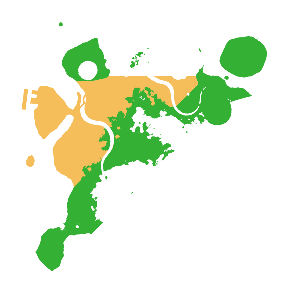 Biome Rust Map: Procedural Map, Size: 3000, Seed: 12291983