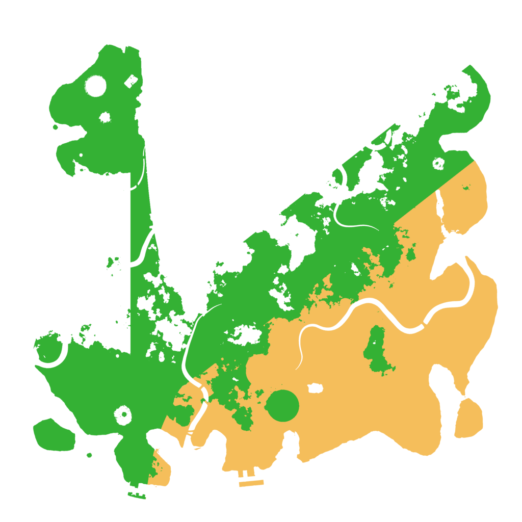 Biome Rust Map: Procedural Map, Size: 4300, Seed: 99034818