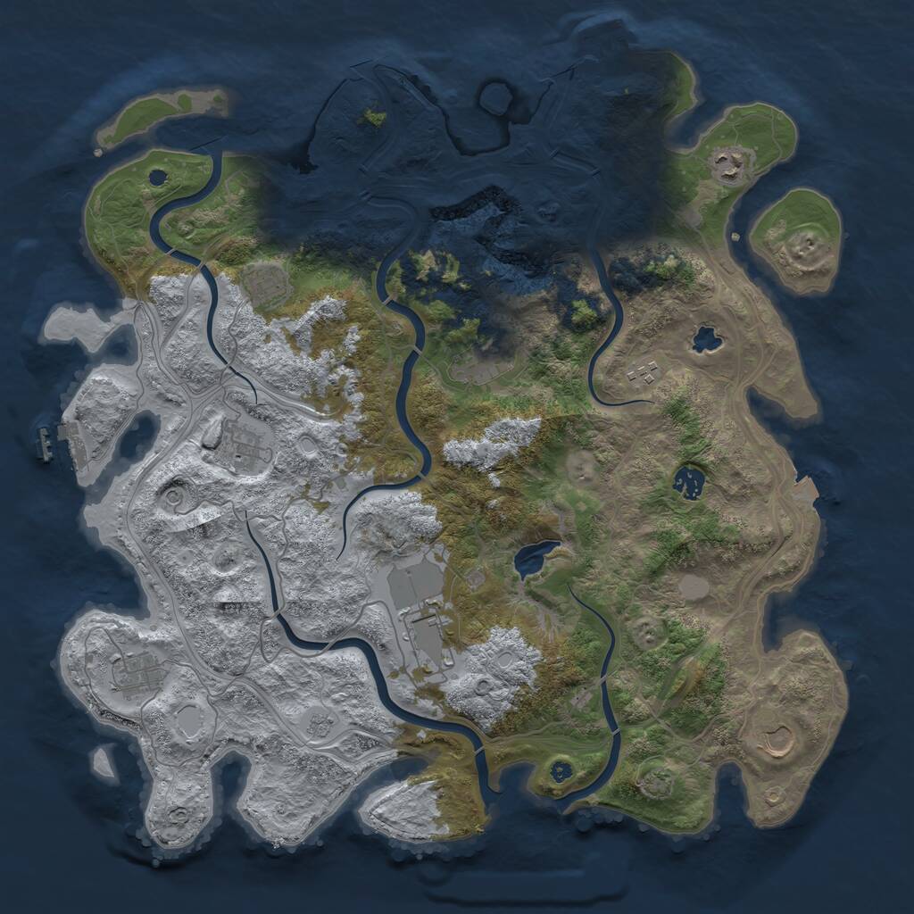 Rust Map: Procedural Map, Size: 4350, Seed: 16042026, 15 Monuments